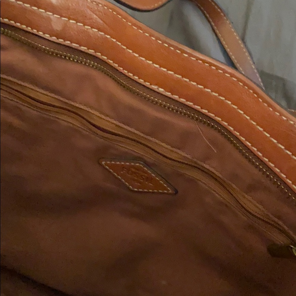 Brown leather Fossil purse - Picture 6 of 12